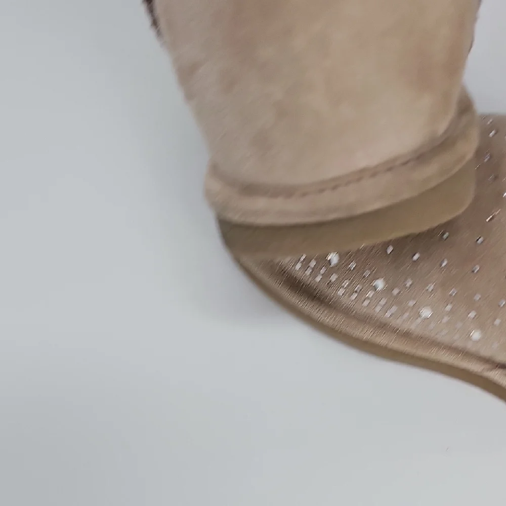 Sparkly Tan Kids Boots